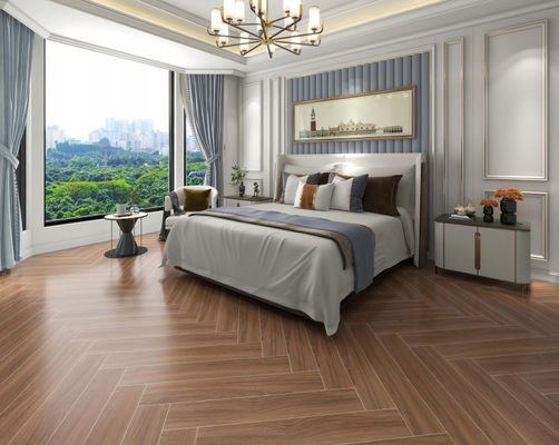 kupować Brązowe drewniane płytki porcelanowe 150x900 mm do podłogi ścian wewnętrznych produkcja internetowa
