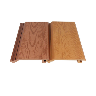 kupować Wodoszczelny płytek ścienny z drewna z tworzyw sztucznych o wymiarach 145x20,5 mm, brązowy płytek ścienny zewnętrzny WPC do ogrodu produkcja internetowa