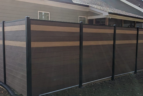 kupować Balustrada Szary WPC Zewnętrzne ogrodzenie ścienne do wystroju budynku 170x24mm 24x170mm produkcja internetowa