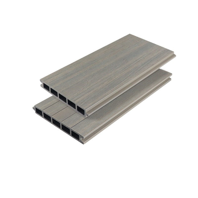 kupować Taras zewnętrzny Antykorozyjna plastikowa deska drewniana 170x24mm Szara obudowa Ogrodzenie Panel poręczy WPC produkcja internetowa