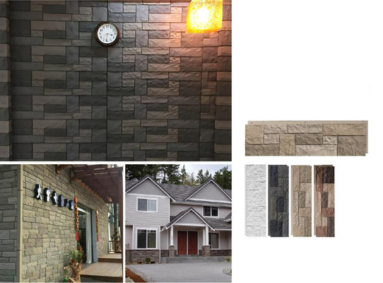 kupować Panel zamkowy brązowy poliuretanowy, cegła z kamienia uprawionego 1200x300x30 mm produkcja internetowa