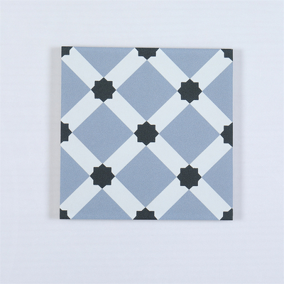 kupować Niebieska ceramiczna płytka rustic 20x20cm glina podłoga wnętrza produkcja internetowa