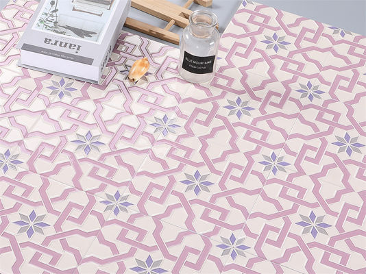 kupować Różowe ceramiczne płytki rustic 20x20cm AAA dla ścian łazienki produkcja internetowa