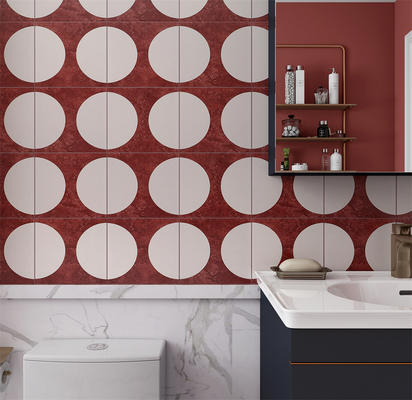 kupować Czerwony i beżowy 20x20cm Wewnętrzna ściana Ceramic Rustic Tile And Firebrick Tiles For Bathroom And Living Room produkcja internetowa