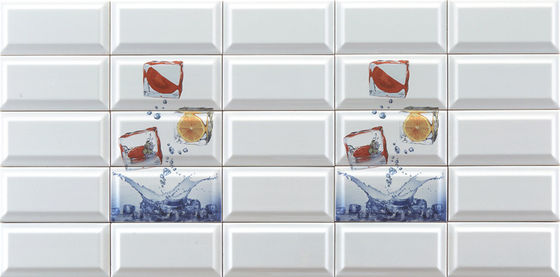 kupować Nowoczesne białe płytki metra do pomidorów i cytryn 225x152mm produkcja internetowa