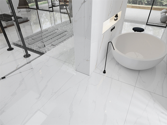 kupować Białe 1420x2700mm Carrara Polerowane płyty z gruntu do łazienki produkcja internetowa