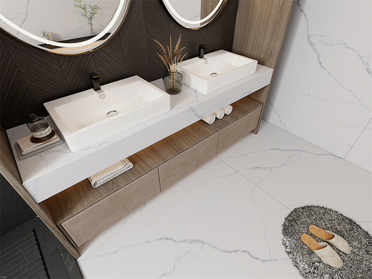 kupować Podłoga wnętrza odporna na kwasy Carrara Mat Sinkrowane płyty kamienne do jadalni 1420x2700mm produkcja internetowa