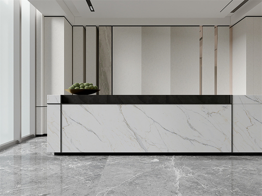 kupować Carrara Matte Sintered Stone Slabs 1420x2700mm Wewnętrzny produkcja internetowa