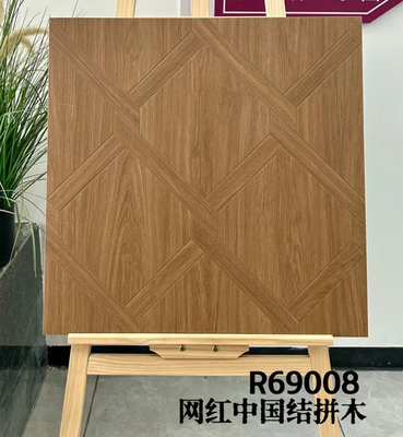 kupować Brązowe płytki ceramiczne drewniane 60x60cm i płytki podłogowe w pomieszczeniach wewnętrznych do projektowania sypialni produkcja internetowa