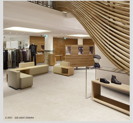 kupować Szara płytka podłogowa porcelanowa, miękko szkliwiona, klasy AAA, 750x1500mm produkcja internetowa