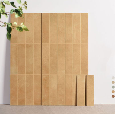 kupować Antypoślizgowe płytki ceramiczne ścienne 400x800mm Jasnobrązowe Klasa AAA produkcja internetowa