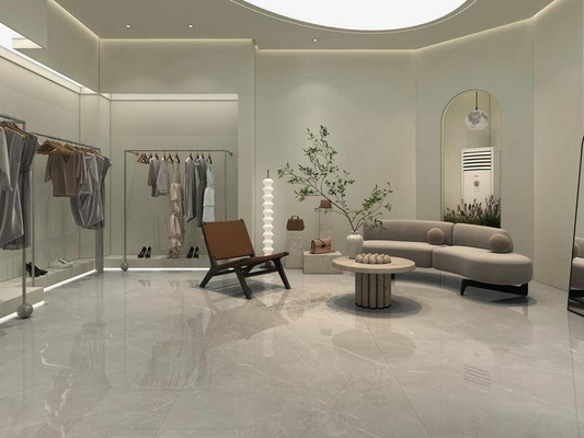 kupować Wspaniałe podłogi wewnętrzne trwałe 1200x1200mm Szare Szklane Polerowane Płytki Porcelanowe Do łazienki I Sypialni produkcja internetowa