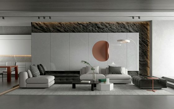 kupować Płytka porcelanowa polerowana szkliwiona 900x1800mm szara odporna na zarysowania produkcja internetowa