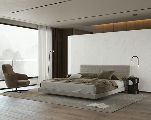 kupować Biała płytka porcelanowa polerowana 900x1800mm, szkliwiona, antybakteryjna, odporna na zarysowania produkcja internetowa