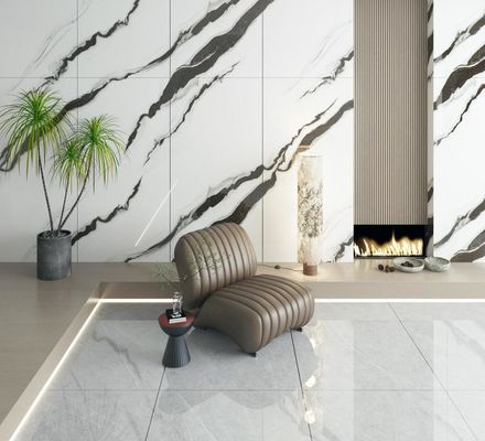 kupować Biały Carrara, polerowana, szkliwiona płytka porcelanowa 900x1800mm, antypoślizgowa produkcja internetowa