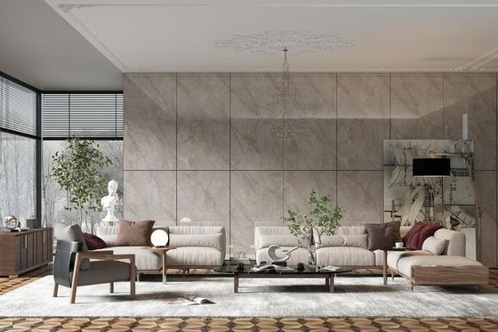 kupować Jasnożółty 900x1800mm Polerowane Szklane Płytki Porcelanowe produkcja internetowa