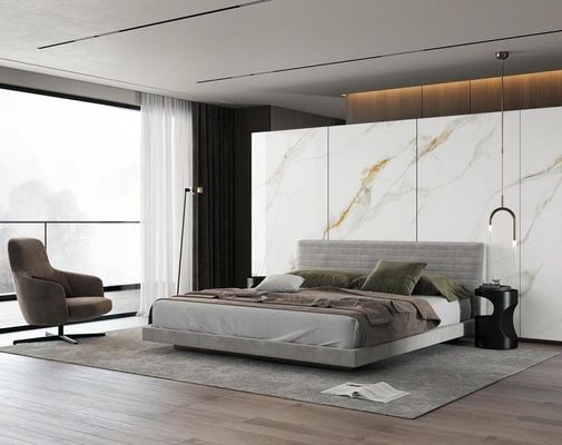 kupować Polerowane szklankowane płytki porcelanowe Carrara Białe 900x1800mm produkcja internetowa