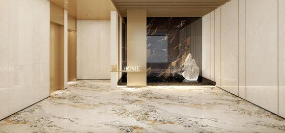 kupować Płytka porcelanowa polerowana szkliwiona AAA Grade 900x1800mm Jasnożółta produkcja internetowa