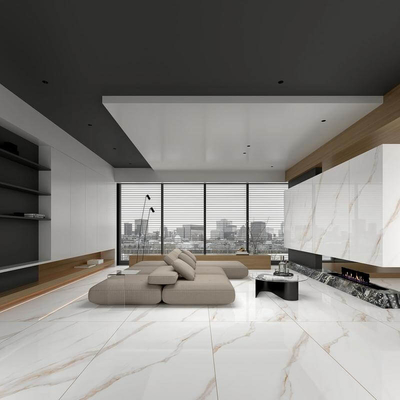 kupować 1200x1800x9mm Niepoślizgowe ściany zewnętrzne Szklane Polerowane płytki porcelanowe Do domu I Carrara Złoto Nowoczesne płytki Renovacja produkcja internetowa