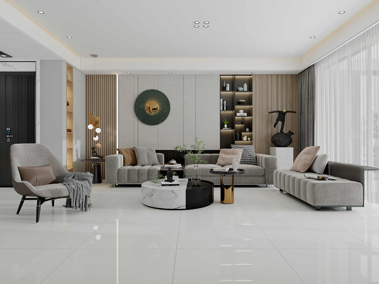 kupować Odporna na zadrapania Świetlnie szara podłoga w pomieszczeniach 800x800 mm Polerowane szklankowane płytki porcelanowe do projektu produkcja internetowa