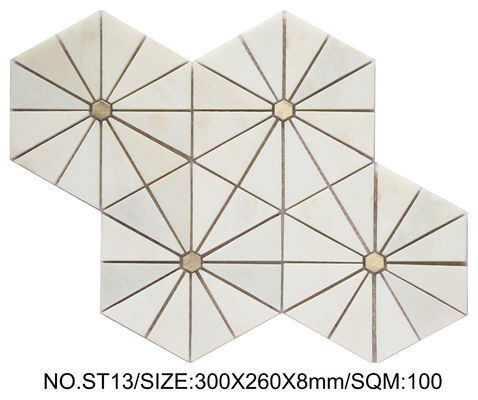 kupować Bezwodny mozaika z kamienia naturalnego 300x260mm produkcja internetowa