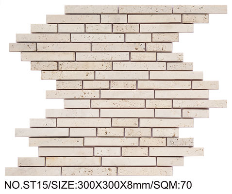 kupować Trwała mozaika z jasnego żółtego kamienia naturalnego 300x300mm do sypialni i kuchni produkcja internetowa