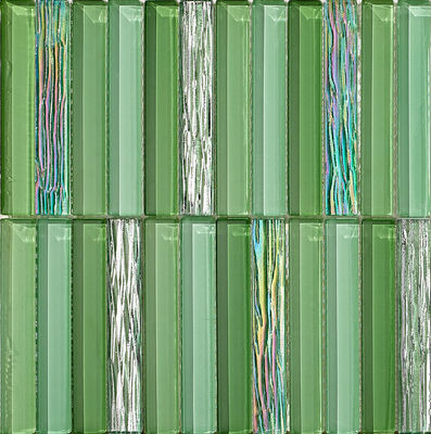 kupować Zielone mozaiki szklane 300x300mm odporne na zarysowania do renowacji i sypialni produkcja internetowa