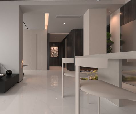 kupować Carrara odporna na zużycie i nie znikająca 1mx1m podłoga w pomieszczeniach wnętrza wypolerowane szklankowane płytki porcelanowe dla budynków i kuchni produkcja internetowa