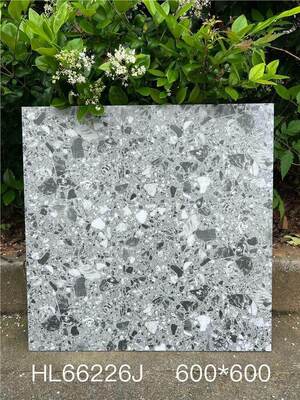 kupować Odporne na plamy szare płytki ceramiczne terrazzo 600x600mm do wnętrz do jadalni i biura produkcja internetowa