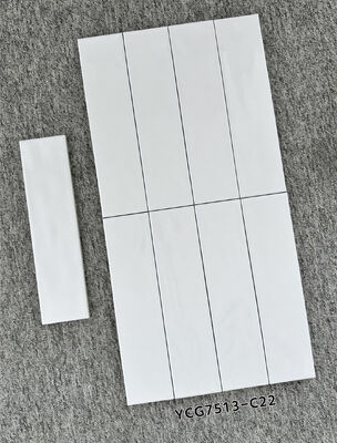 kupować Białe, odporne na plamy 75x300 mm, błyszczące wnętrze ceramiczne płytki ścienne do salonu i balkonu produkcja internetowa
