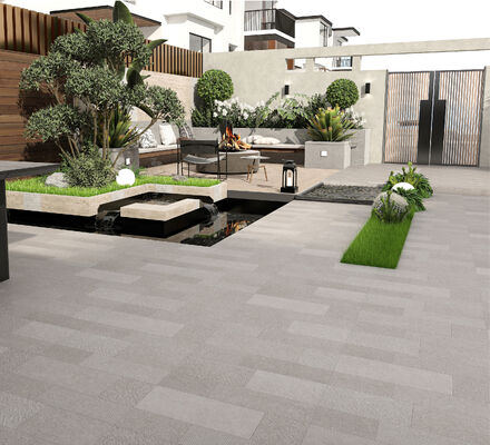 kupować Trwałe jasnoszare zewnętrzne płytki podłogowe ceramiczne o wymiarach 600x600 mm Trwałe płytki do centrum handlowego i patio produkcja internetowa