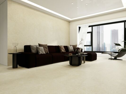 kupować Odporne na plamy i płytki ogniowe 600x1200mm Beżowe płytki porcelanowe Matka z powierzchnią pleśni Płytki podłogowe w pomieszczeniach dla hoteli produkcja internetowa