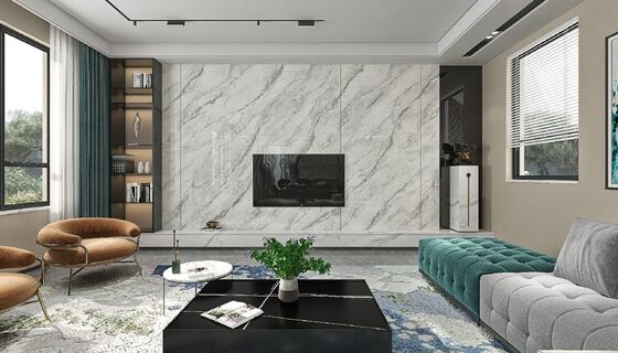 kupić Durable and Firebrick 1200x2700mm Thickness 9mm Light Gray Sandstone Polished Sintered Stone Slabs for Renovation produkcja internetowa