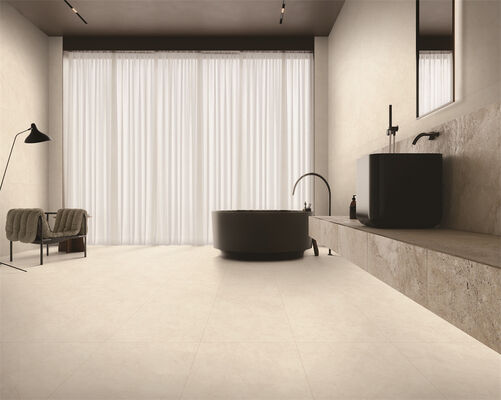 kupić Ekologiczne, eleganckie i trwałe, beżowe, specjalne, szkliwione matowe wewnętrzne płytki podłogowe porcelanowe 600x1200mm do budowy i renowacji produkcja internetowa