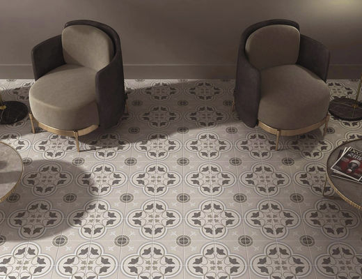 kupować ISO13006 AAA 0,85 cm Płytki porcelanowe wewnętrzne Szare okrągłe koło Ceramiczne 200x200mm produkcja internetowa