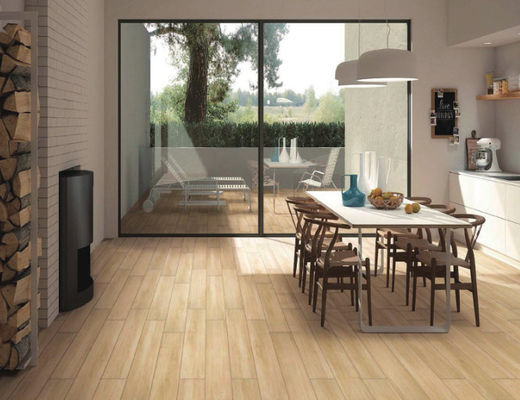 kupować Mrozoodporne drewniane płytki porcelanowe 30x120 cm jasnobeżowe do projektu CE klasy AAA produkcja internetowa