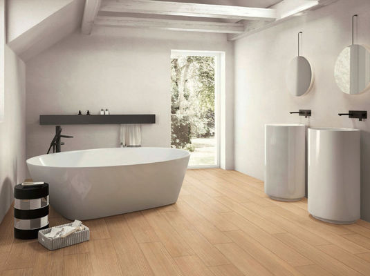 kupować Beżowa płytka porcelanowa z drewna ziarnistego 150x900 mm 0,05% Wchłanianie produkcja internetowa