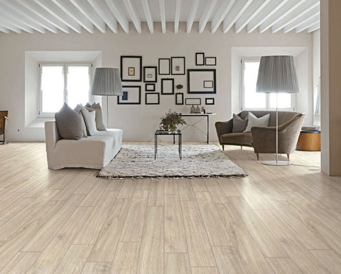 kupować 20x120cm 0,0005W.A Porcelanowa drewniana płytka Szara do salonu 9,5 mm produkcja internetowa