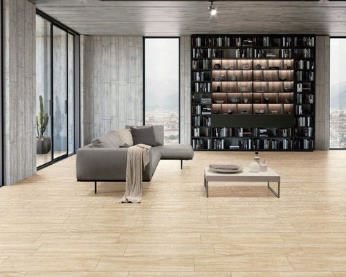 kupować 1200mm Długość Antypoślizgowe drewniane płytki porcelanowe Inkjet Printed Beige 150x900mm produkcja internetowa