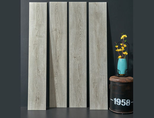 kupować 25x150cm 4 szt. Drewniane płytki porcelanowe Przeszklone materiały budowlane polerowane 9,5 mm produkcja internetowa