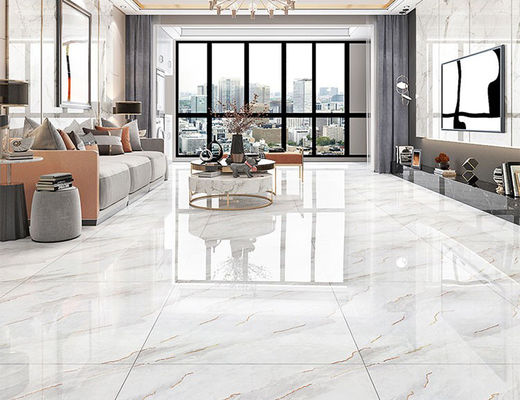 kupować 80x80cm SASO Płytki podłogowe w kolorze złotym Biała porcelana glazurowana dekoracja Carrara CIQ produkcja internetowa