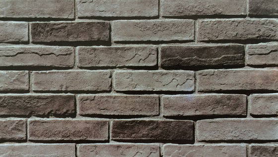 kupować Szary cement Sztuczna kultura Kamień Panel ściany 60x200mm produkcja internetowa