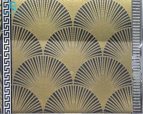 kupować 600X600MM W KSZTAŁCIE WENTYLATORA ZŁOTA LINIA WZORÓW DEKORACYJNE PŁYTKI PODŁOGOWE I ŚCIENNE ANTYPOŚLIZGOWA PŁYTKA PORCELANA produkcja internetowa