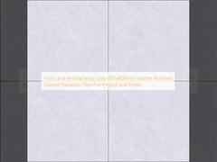 Podłoga i antybakteryjny szary marmur 800x800mm polerowane, szkliwione płytki porcelanowe do projektów i hoteli