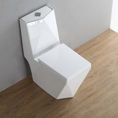 Ceramiczny kwadratowy podglądający WC Jednoczęściowa toaleta P Pułapka Odlewnictwo ODM