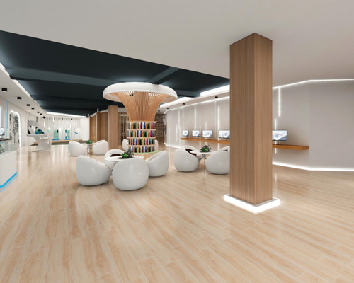 Bezzapachowa 8x40 'calowa ścienna płytka podłogowa drewniane płytki ceramiczne łazienka Hotel cegła szamotowa paski porcelanowe antybakteryjne kryty
