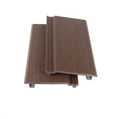 Ekologiczny 145x20.5mm Brązowy Panel ścienny WPC i drewniany plastikowy kompozyt ścienny zewnętrzny