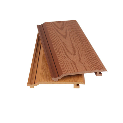 Wodoszczelny WPC zewnętrzny Panel ściany 145x20.5mm drewno-plastikowy płaski płytki kompozytowej Do dekoracji