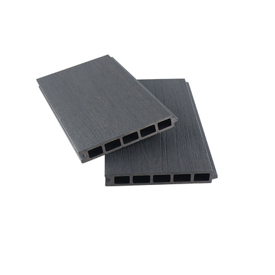 Ciemnoszary drewniany panel kompozytowy z tworzywa sztucznego na zewnątrz dziedzińca Pergola Partycja z płyty 170 x 24 mm