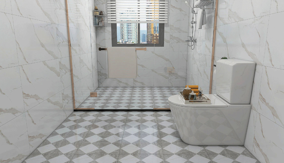 Szklany mat 400x400mm Wnętrze Ceramic Rustic Płytki podłogowe Szary Płytki ścienne Non Slip